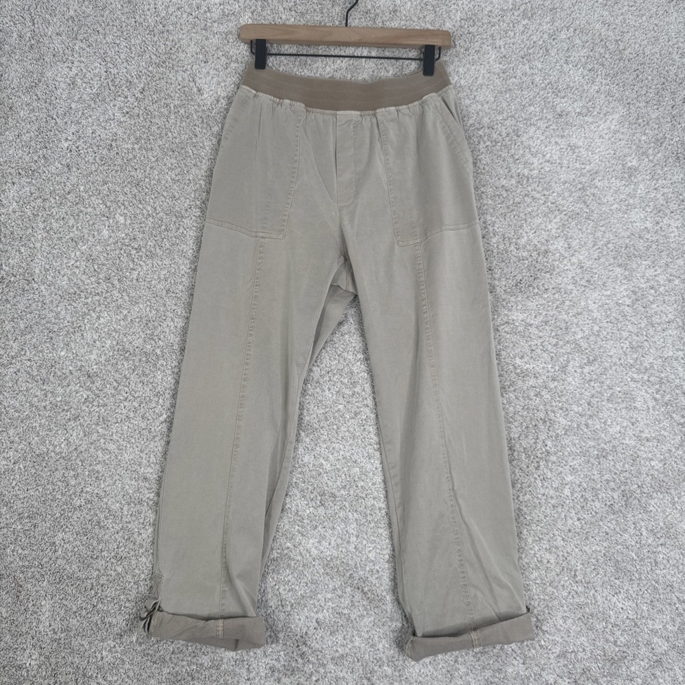 Soft Surroundings Stretch Pull-on Straight Leg Pants Khaki - S/M - Picture 1 of 11